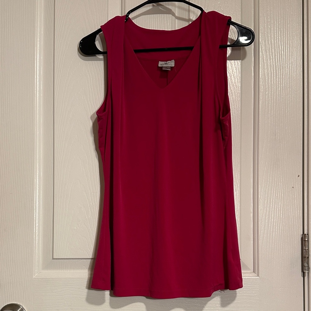Worthington Vivid Pink Sleeveless Tank Top